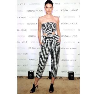 KENDALL + KYLIE Gingham Crop Top